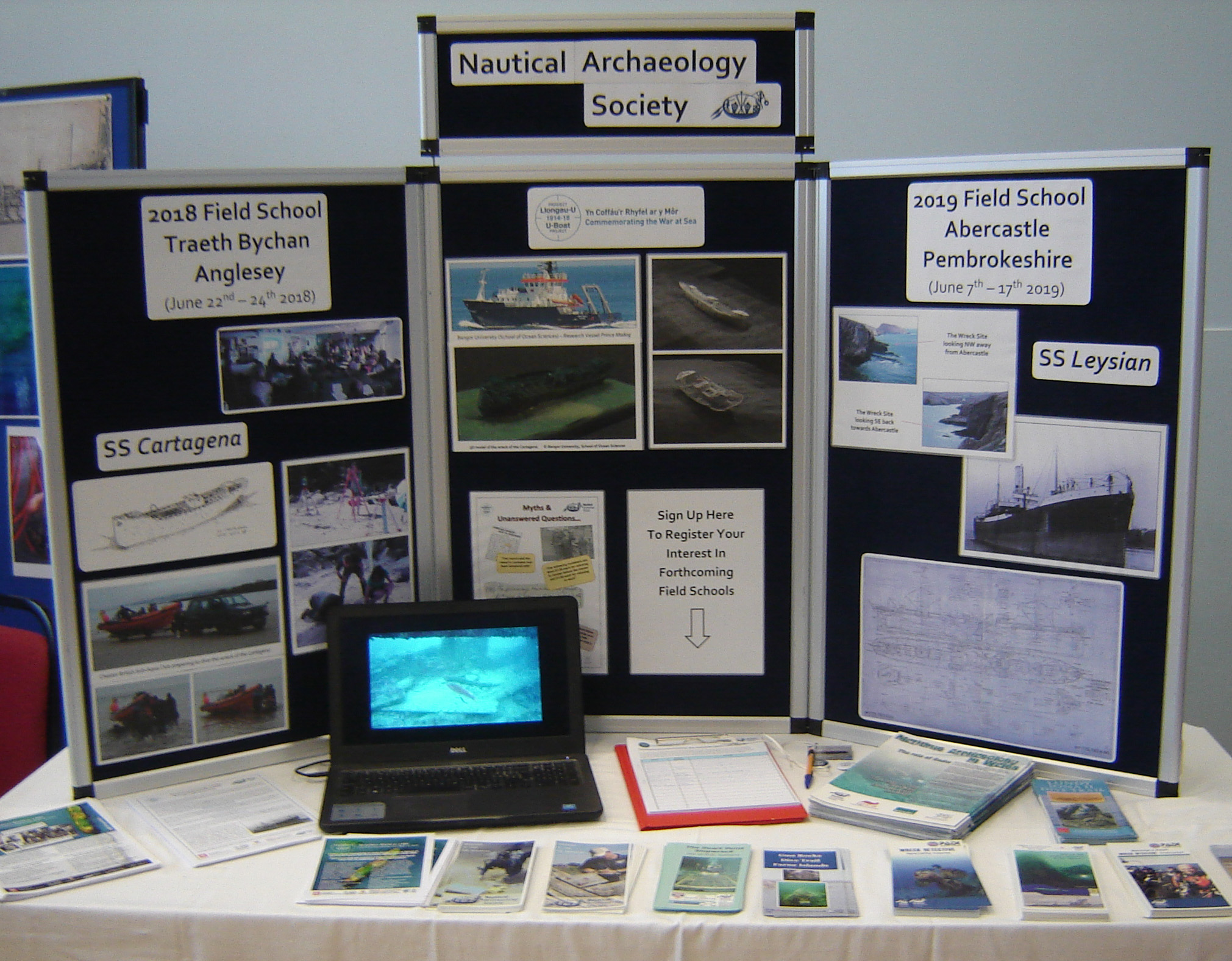 The NAS Wales stand at the 2018 NAS FoNS Conference in Newport